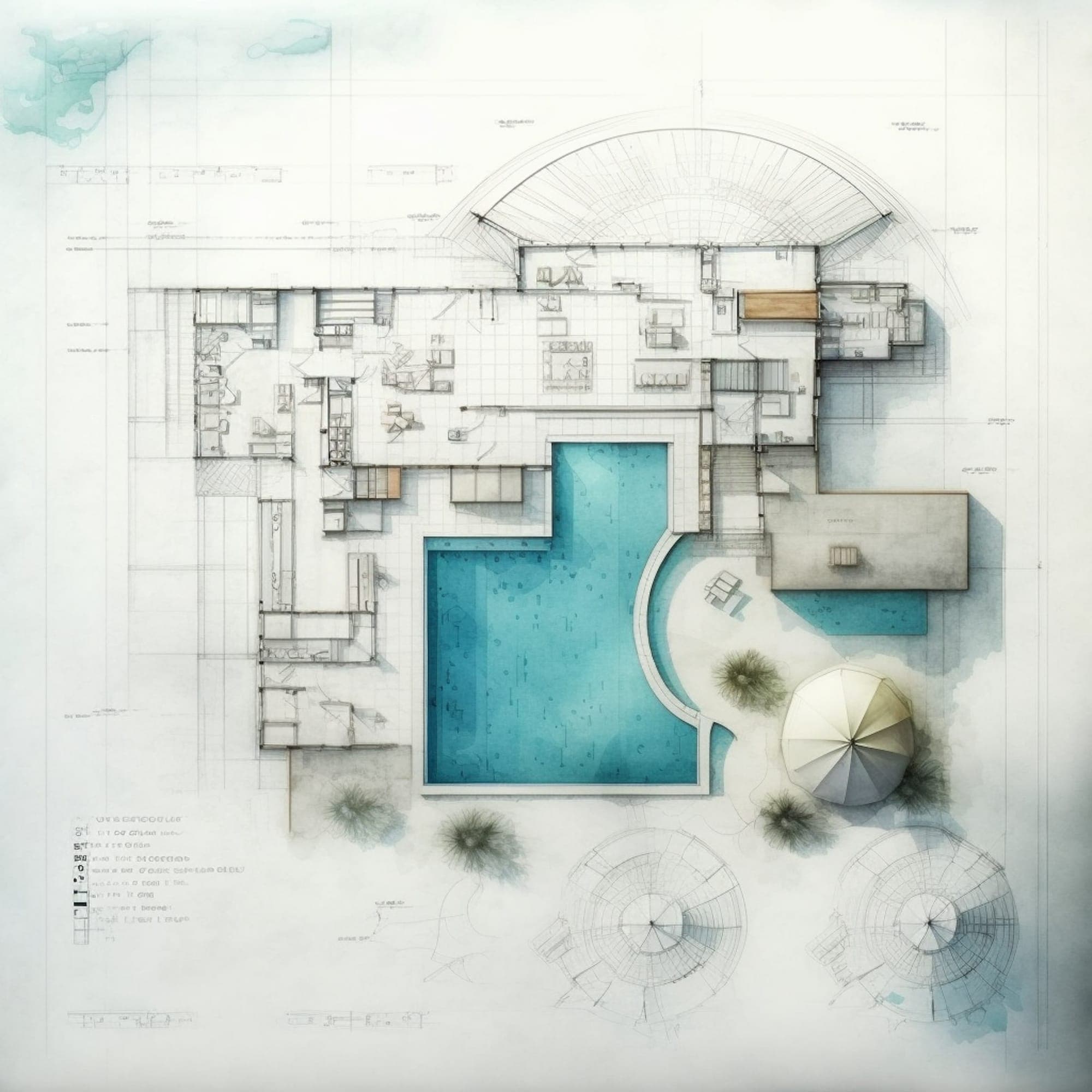 Plan d’implantation d’une piscine